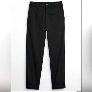 Gap Girlfriend Chino 6 Black Slacks Pants Casual Straight Ankle Cropped